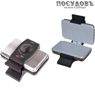 WillMark WM-105SW вафельница электрическая, 1000 Вт, цвет стальной