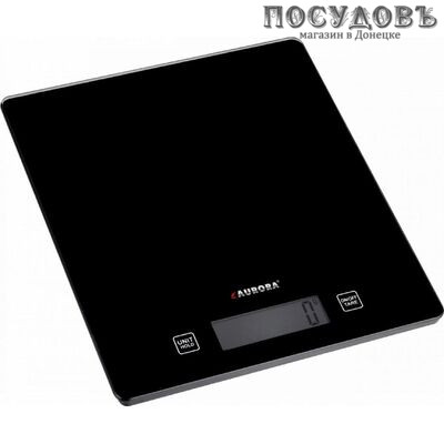 Aurora AU4302 весы кухонные-платформа, 22×220×250 мм, до 15,0 кг, цвет черный, гарантия 1 год