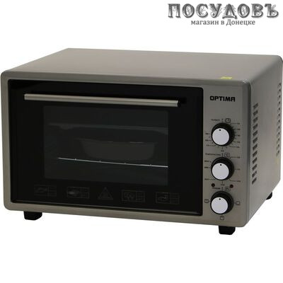 Optima OF-36G электрическая печь отдельностоящая 1300 Вт 36 л, без гриля, без конфорок, серая