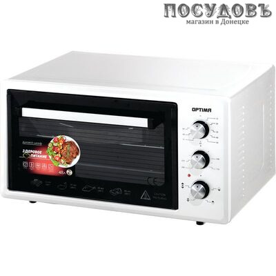 Optima OF-48W электрическая печь отдельностоящая 1600 Вт 48 л, без гриля, без конфорок, белая