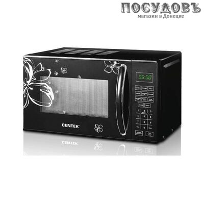 WillMark CT-1579 отдельностоящая микроволновая печь, 700 Вт, 20 л, черный с рисунком