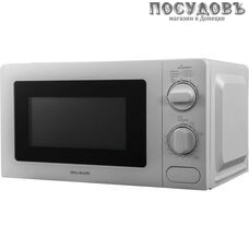 WillMark WMO-25V5MS отдельностоящая микроволновая печь, 700 Вт, 20 л, серая