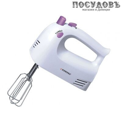 Aurora AU400 миксер ручной, 200 Вт, 5 скоростей, цвет белый