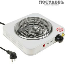 WillMark SP-1010W плита электрическая, 1-конфорочная, 1000 Вт, эмалированное покрытие, цвет белый