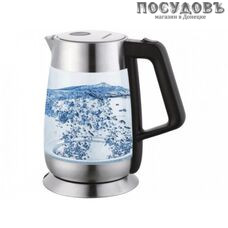 Aurora AU 3507 электрочайник, 2200 Вт, 1800 мл, стекло термостойкое, внутренняя подсветка, цвет черный