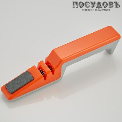 Webber ВЕ-5287, точило для ножей, 190 мм, цвет оранжевый с серым, Россия, на блистере 1 шт.