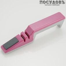 Webber ВЕ-5287, точило для ножей, 190 мм, цвет розовый, серый, Россия, на блистере 1 шт.