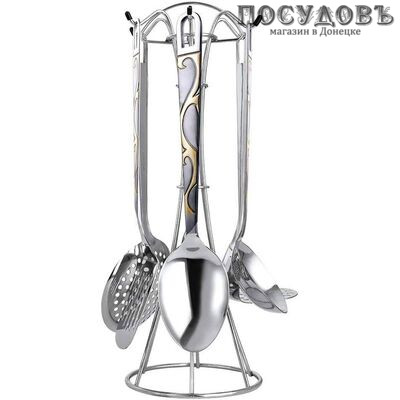 ZEIDAN Змейка Z-2061-01, набор кухонных принадлежностей, сталь нержавеющая, в подарочной упаковке 7 пр.