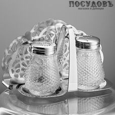 Забава РК-7011 набор для специй, стекло, хромированый металл, в упаковке 3 пр.
