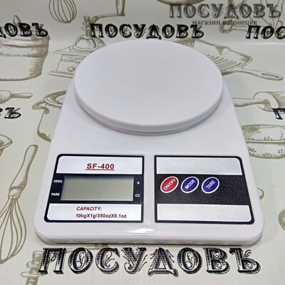 КНР SF400-10 весы кухонные-платформа, 240×170×40 мм, до 10 кг, гарантия 14 дней
