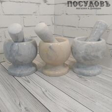 КНР 119-8кт ступка с пестиком 100×100 мм, мрамор, в упаковке 1 к-кт.