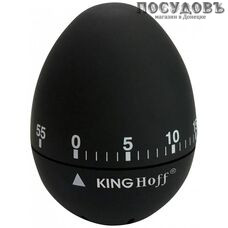 KING Hoff Яйцо 1620 KH таймер кухонный на 60 минут, пластик прорезиненный, 60×75 мм