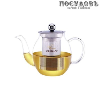ZEIDAN Z-4254 чайник заварочный с фильтром, стекло жаропрочное, 650 мл