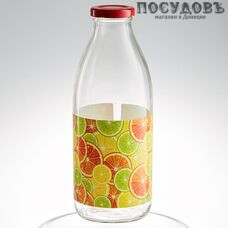Атес "Сочный цитрус" 123-13003, бутылка с крышкой объемом 750 мл, материал стекло, Россия 1 шт