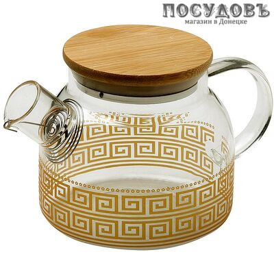 ZEIDAN Z-4456 чайник заварочный с фильтром, стекло термостойкое, 600 мл