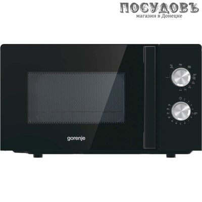 Gorenje MO20E2BH микроволновая печь, 20,0 л, 800 Вт, с грилем 1000 Вт, черный