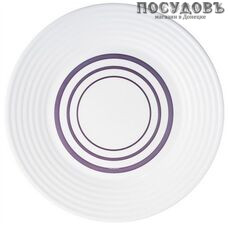 Luminarc Harena Purple L8387 тарелка обеденная, Ø250 мм, стекло упрочненное, Франция 1 шт.