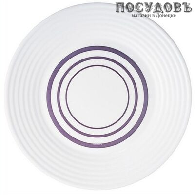 Luminarc Harena Purple L8387 тарелка обеденная, Ø250 мм, стекло упрочненное, Франция 1 шт.