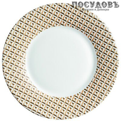 Luminarc Loft Abacco L1072 тарелка обеденная, Ø280 мм, стекло упрочненное, Франция 1 шт.