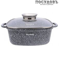 KING Hoff KB-7530 кастрюля с крышкой 5,5 л, алюминий литой, мраморное покрытие