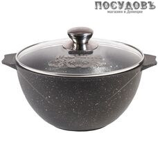 Мечта Premium Grey 45901 кастрюля с крышкой 5,0 л, алюминий литой, гранитное покрытие Greblon 4 слоя