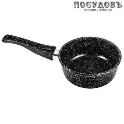 Горница Гранит кш1612аг ковш без крышки 1,0 л, Ø160 мм, алюминий литой, гранитное покрытие, съемная ручка
