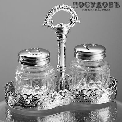 Забава РК-7001 набор для специй, стекло, хромированый металл