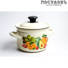 КМЗ Авокадо 41704-102/6-У4 кастрюля с крышкой 2,0 л, сталь эмалированная, цвет слоновой кости