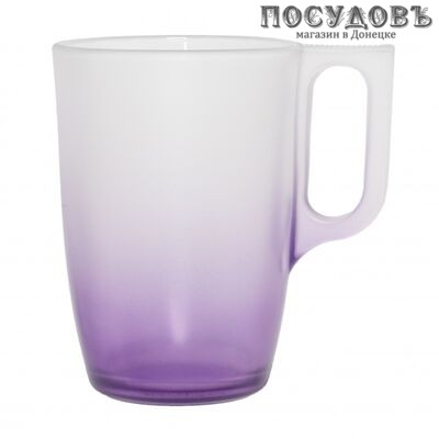Luminarc Maritsa J7608 кружка, 320 мл, стекло упрочненное, фиолетовый, Франция