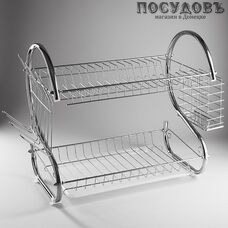Webber ВЕ-7215 сушилка для посуды, сталь хромированная, 430×240×385 мм, 3 пр.