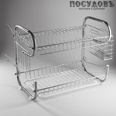 Webber ВЕ-7216 сушилка для посуды, сталь нержавеющая, 430×240×340 мм, цвет металлик, 1 шт.