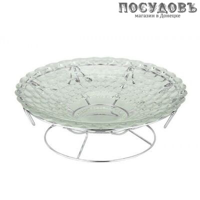 KING Hoff KH-4142 фруктовница, стекло, Ø360 мм, в упаковке 1 шт.