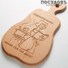Добрый Дом Груша ОДД-185360 доска разделочная, материал бук, 370×220×13 мм, Россия, 1 шт.