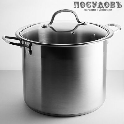 Webber BE-128-10L кастрюля с крышкой, сталь нержавеющая, 10 л, Ø240×210 мм, 2 пр.