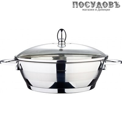 Klausberg KB-7185 кастрюля с крышкой 2,6 л, сталь нержавеющая 18/10, капсульное дно