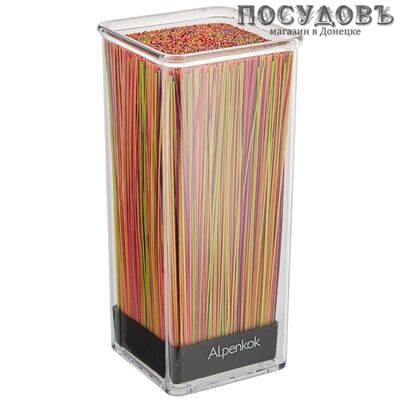 Alpenkok AK-208ST квадратная подставка для ножей 100×100×220 мм, пластик, разноцветная 1 шт.