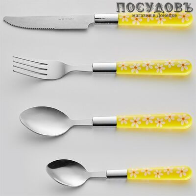 Webber Ромашка BE-010P24/2 столовый набор, сталь нержавеющая 24 пр.