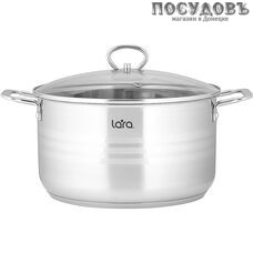 LARA Standart 02-051LR кастрюля с крышкой 5,2 л, Ø240 мм, сталь нержавеющая AISI 201