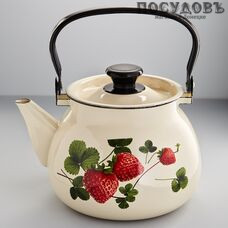КМК 42104-132/6-У4 чайник, 3,5 л, сталь эмалированная, слоновой кости