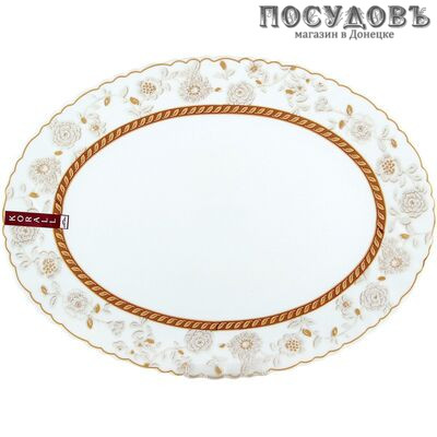 Коралл Корица LHYP120/2-160203 блюдо овальное, стеклокерамика, 300×225×20 мм