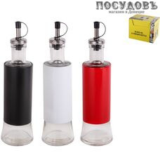 Коралл Оливия 4950 бутылка с дозатором, сталь нержавеющая, стекло, 250×65×65 мм