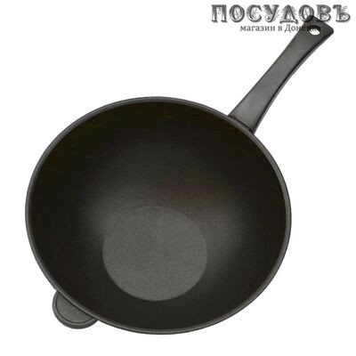 Биол WOK 3002П сковорода вок, 5,0 л, Ø300×120 мм, алюминий литой, антипригарное покрытие Greblon