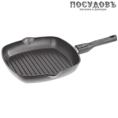Биол Классик 2614П сковорода-гриль, Ø260 мм, алюминий литой, антипригарное покрытие Greblon