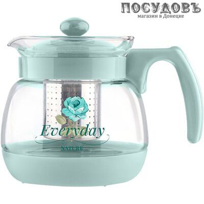 Mallony Mentolo 009368 чайник заварочный с фильтром, стекло термостойкое, 950 мл