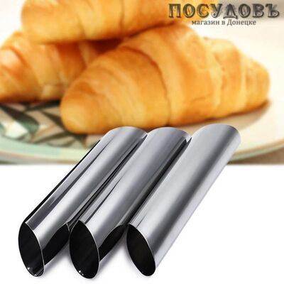 Yancli Tube Cannoli Set 100011-3 трубочки кондитерские в наборе, сталь нержавеющая, Ø35×130 мм, 3 шт