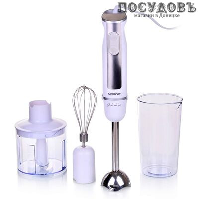 Magnit RMB-2527 блендер многофункциональный, 600 Вт, измельчитель 500 мл, цвет белый