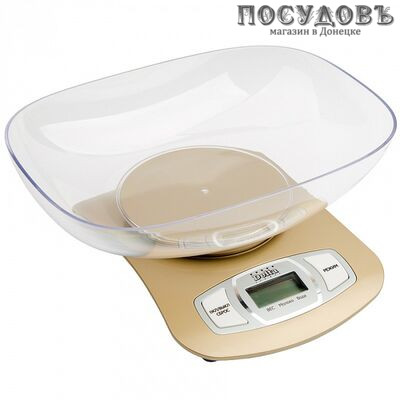 Delta КСЕ-09-42 весы кухонные с чашей, до 5,0 кг, цвет бежевый, гарантия 1 год