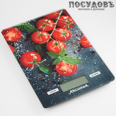 Аксинья 6511-КС Томаты весы кухонные-платформа, 230×160×20 мм, до 10 кг, гарантия 1 год
