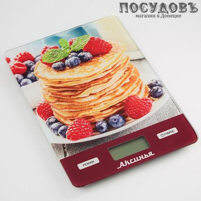 Аксинья КС-6513 Блинчики весы кухонные-платформа, 215×150×20 мм, до 5 кг, гарантия 1 год