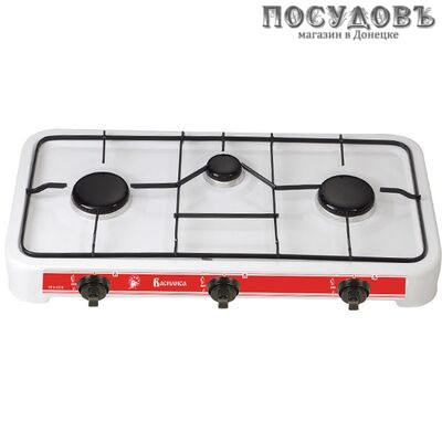 Василиса ГП3-1510 плита газовая отдельностоящая, 3-конфорочная, эмалированное покрытие, цвет белый